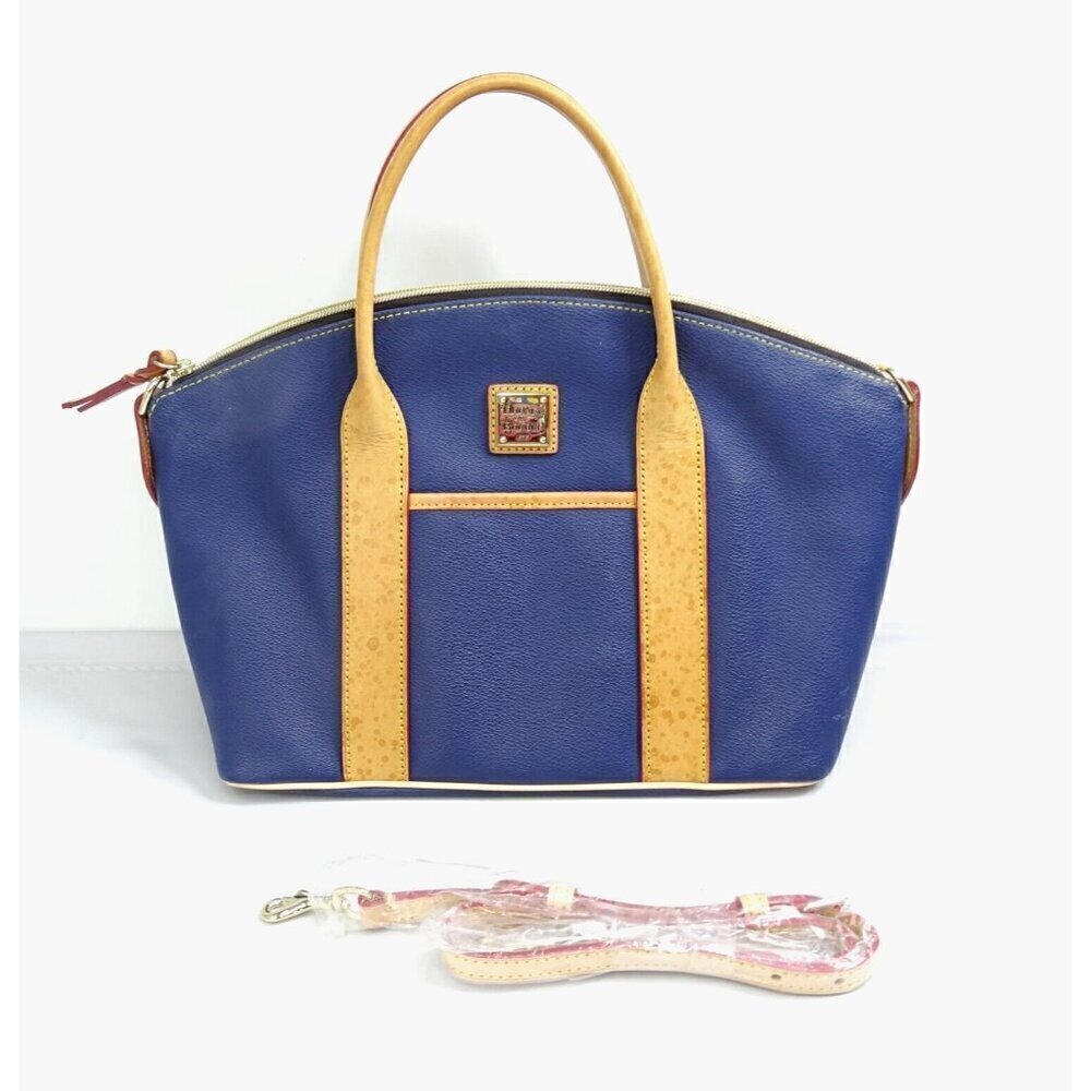 Dooney & Bourke Blue and Tan Tote Bag